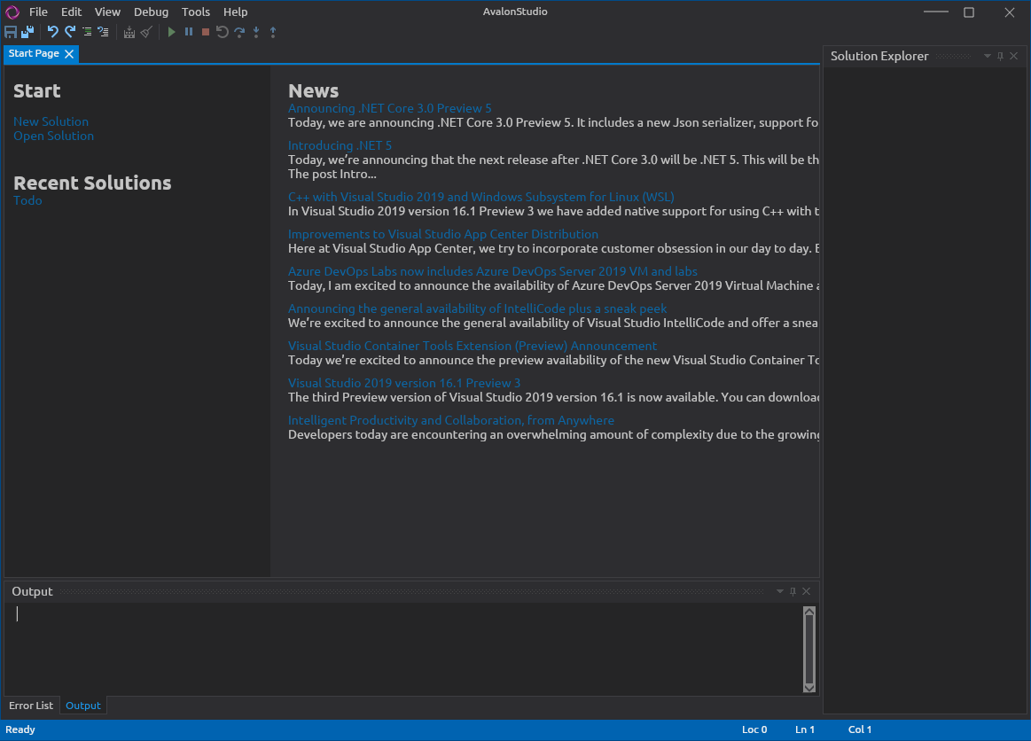 AvaloniaStudio on Linux