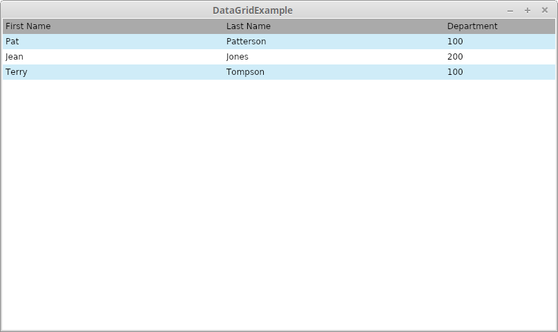 Avalonia DataGrid Explicit Columns