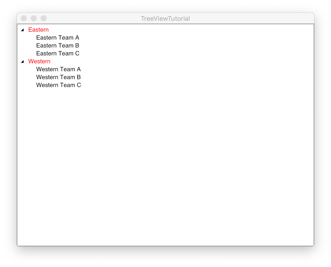 Avalonia Initial Working Tree View