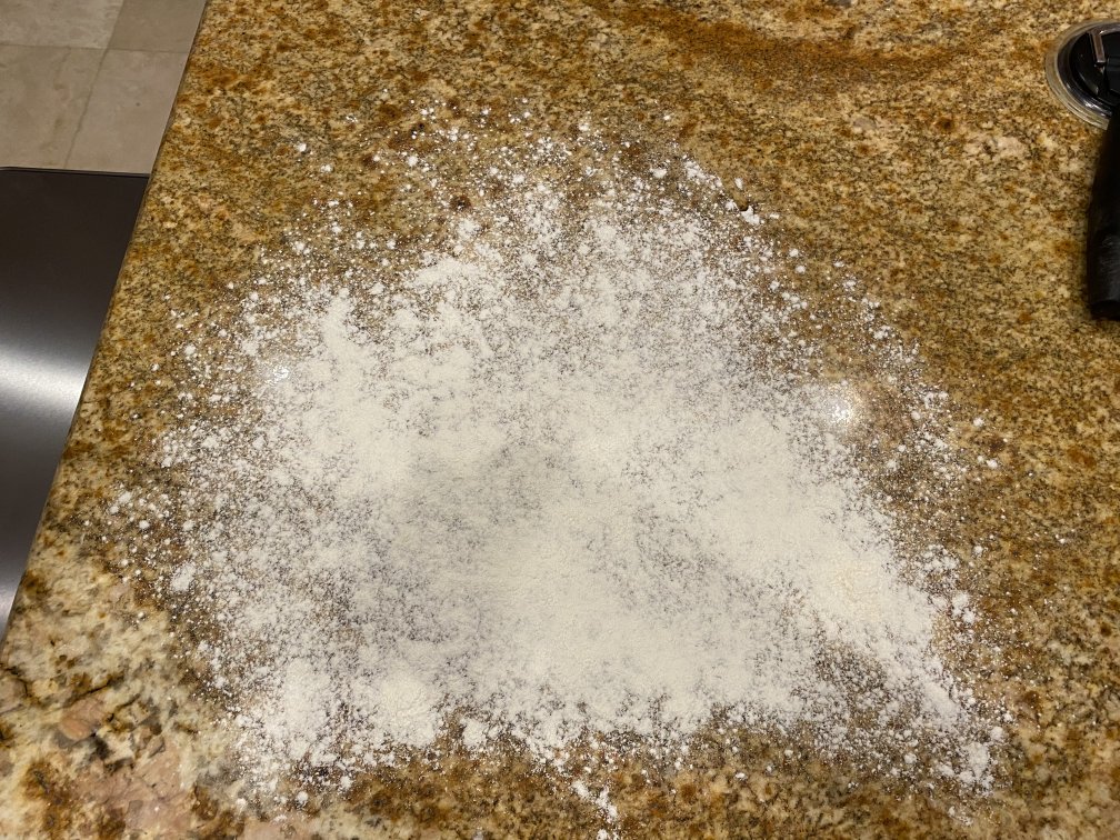 Floured work surface